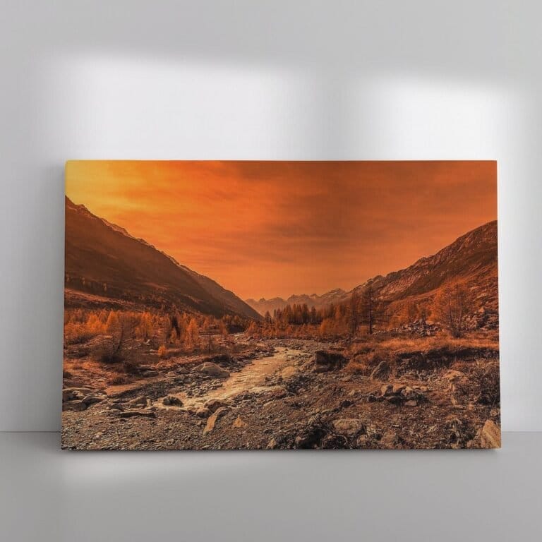 Zonsondergang in het Lötschental