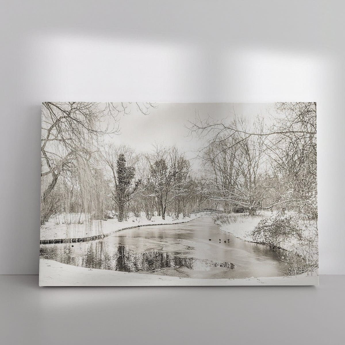 Werk aan de Muur 751611 Barendrecht winter in Park Buitenoord Ad Van Koppen Fotografie 1200x1200 Werk als canvas landscape pinterestSquarePin - Foto aan de muur
