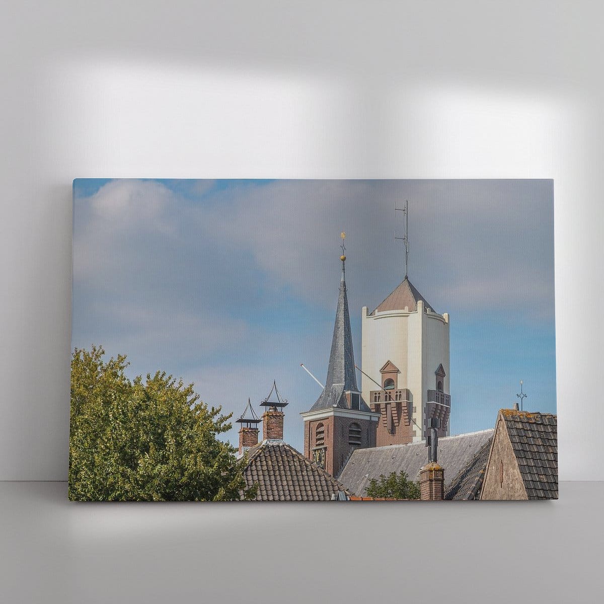 Werk aan de Muur 956242 Barendrecht oude dorp dorpskerk en watertoren Ad Van Koppen Fotografie 1200x1200 Werk als canvas landscape pinterestSquarePin - Foto aan de muur