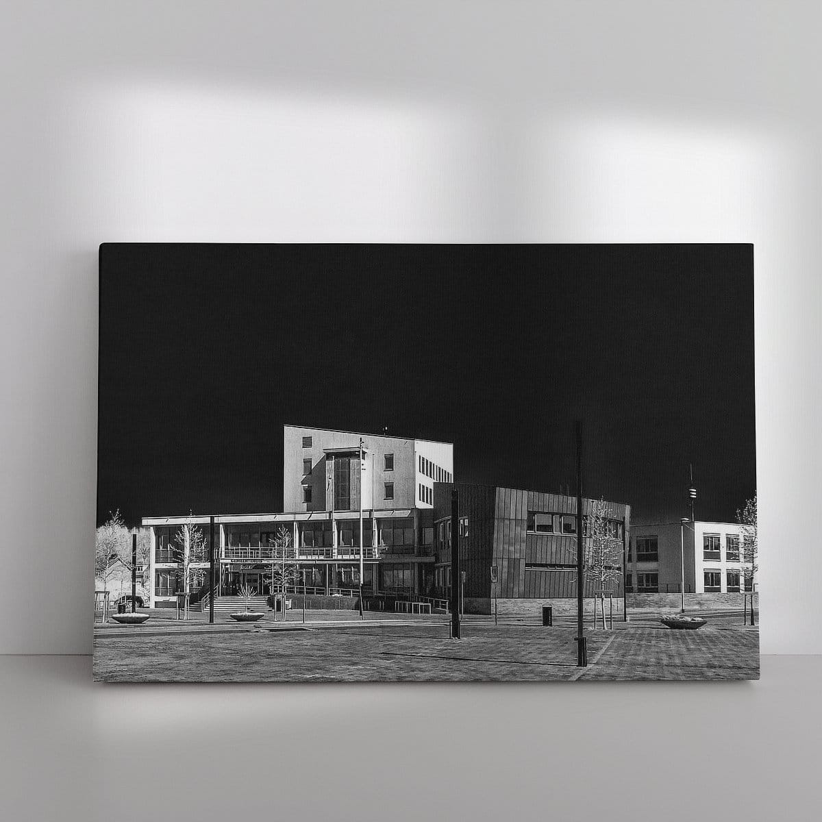 Werk aan de Muur 969401 Gemeentehuis in Barendrecht Ad Van Koppen Fotografie 1200x1200 Werk als canvas landscape pinterestSquarePin - Foto aan de muur